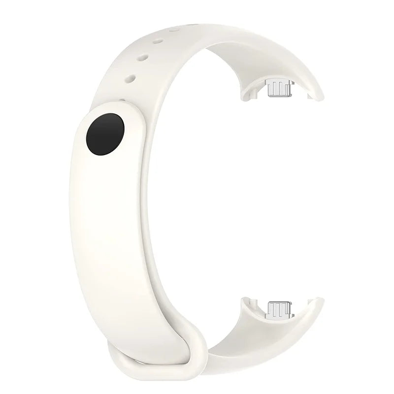 Silicone Strap for Xiaomi Mi Band 8 & 9 – Soft Replacement Band Smartwatch Replacement Band Oasis Select White