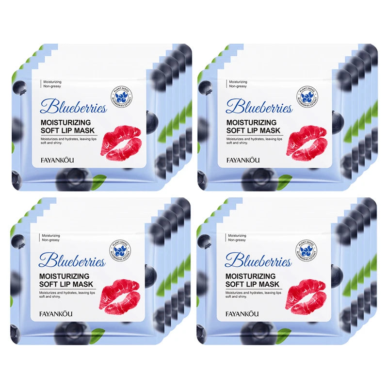 Crystal Collagen Lip Mask – Hydrating & Plumping Patches Collagen Lip Mask Oasis Select Blueberry 20pcs