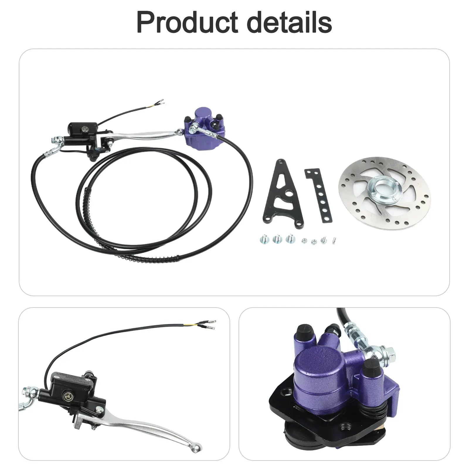 Brake Set Electric Vehicle Motorcycle Modification Disc Disc Brake Diameter Electric Vehicle Heat Dissipation Pack Of Screws Oasis Select