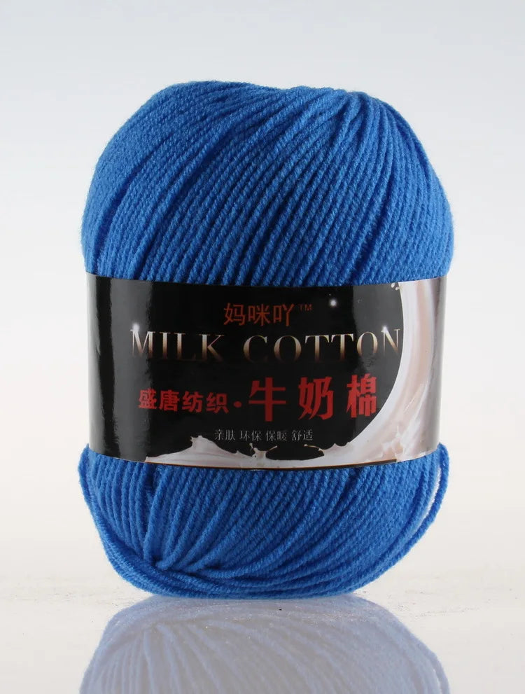 DIY Three Strands Graded Section Dyed Wool Medium Fine Cotton Thread