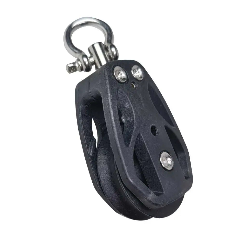 High Load Sheave Block Sailboat Single Pulley Swivel Shackle Sailboat Plain Bearing Block Rope Runner Boat Accessories Oasis Select