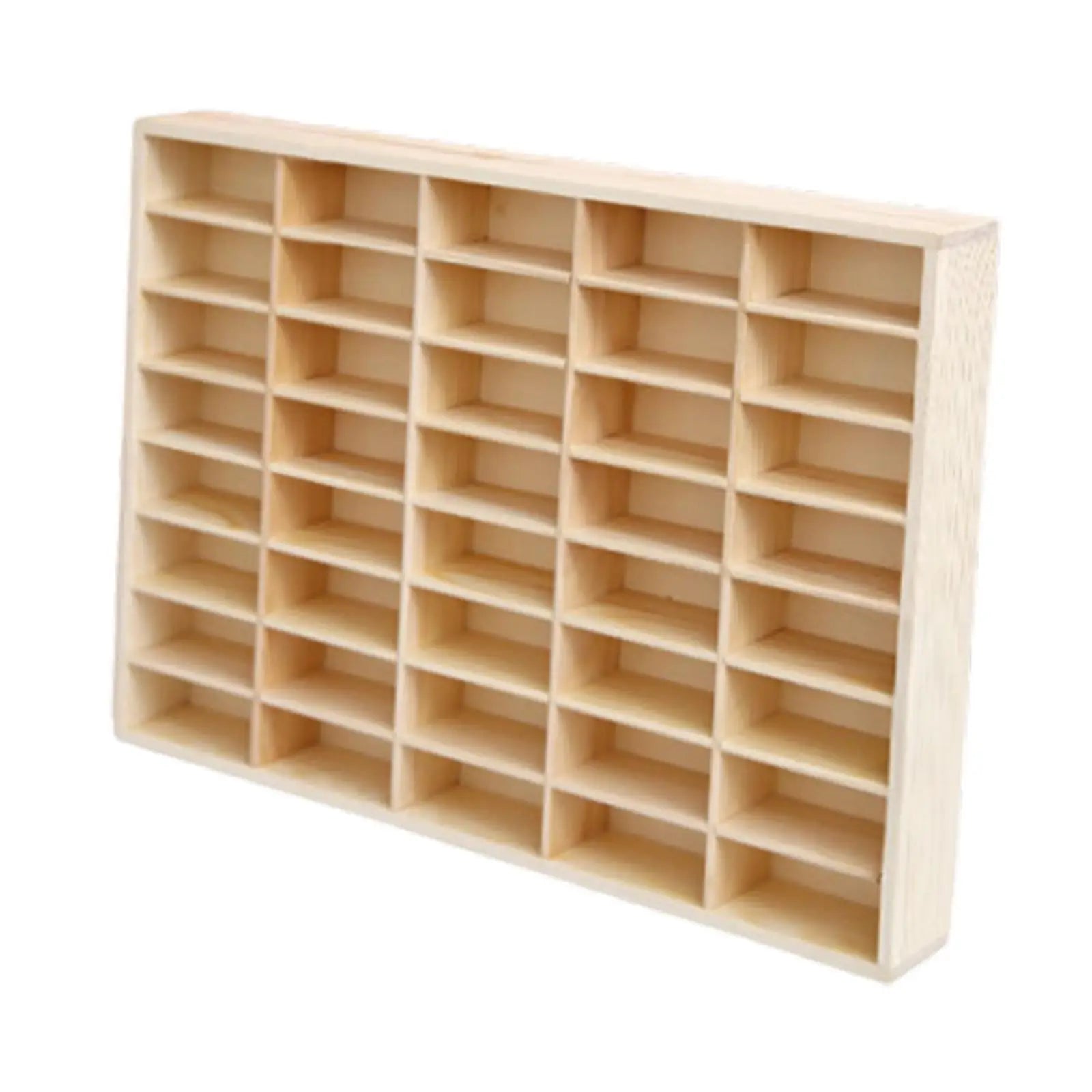 Wooden Storage Divider Box Display Box Multiuse Storage Organizer Showcase for Oasis Select 40 Grid