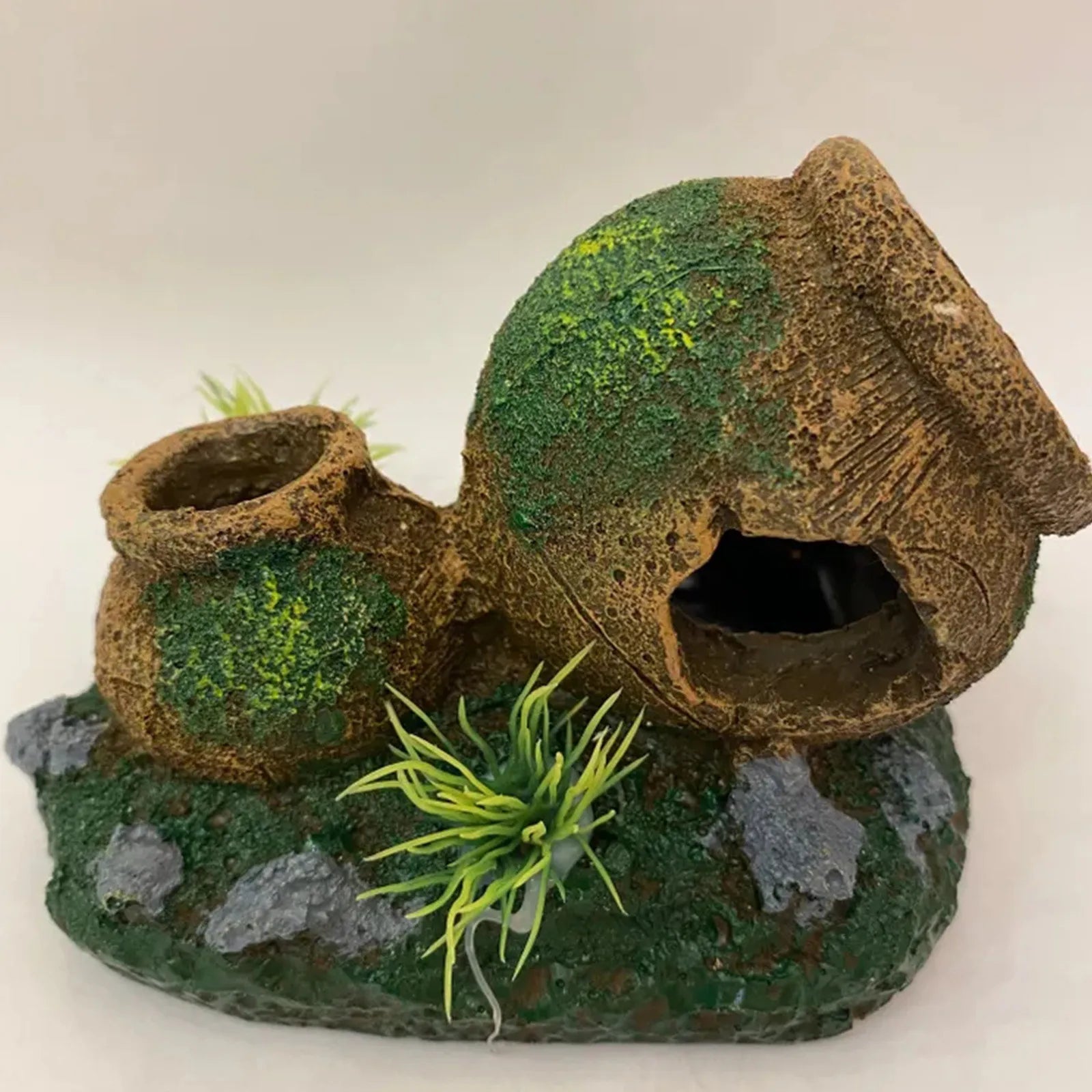 Aquarium Barrel Cave Resin Ornament | Fish Tank Decoration Aquarium Cave Ornament Oasis Select K One Size