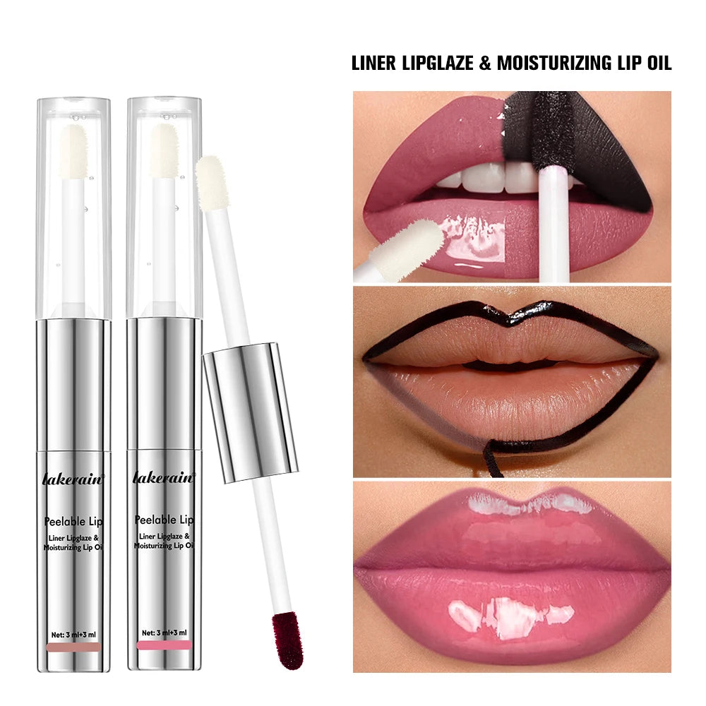 Double Head Waterproof Lip Liner And Lip Gloss Lip Stain Long Wear Matte Nourishing Ingredients Smudge Proof Cosmetics Oasis Select