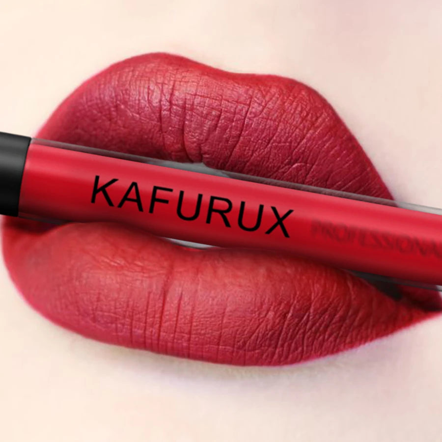 KAFURUX Matte Liquid Lipstick – Velvet, High Pigment, Waterproof