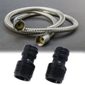 2PC Easy to Use Home Garden Plastic Yard Water Hose Tap Adaptor Water Hose Pipe Connector Garden Tool Garden Irrigation System Oasis Select 1''