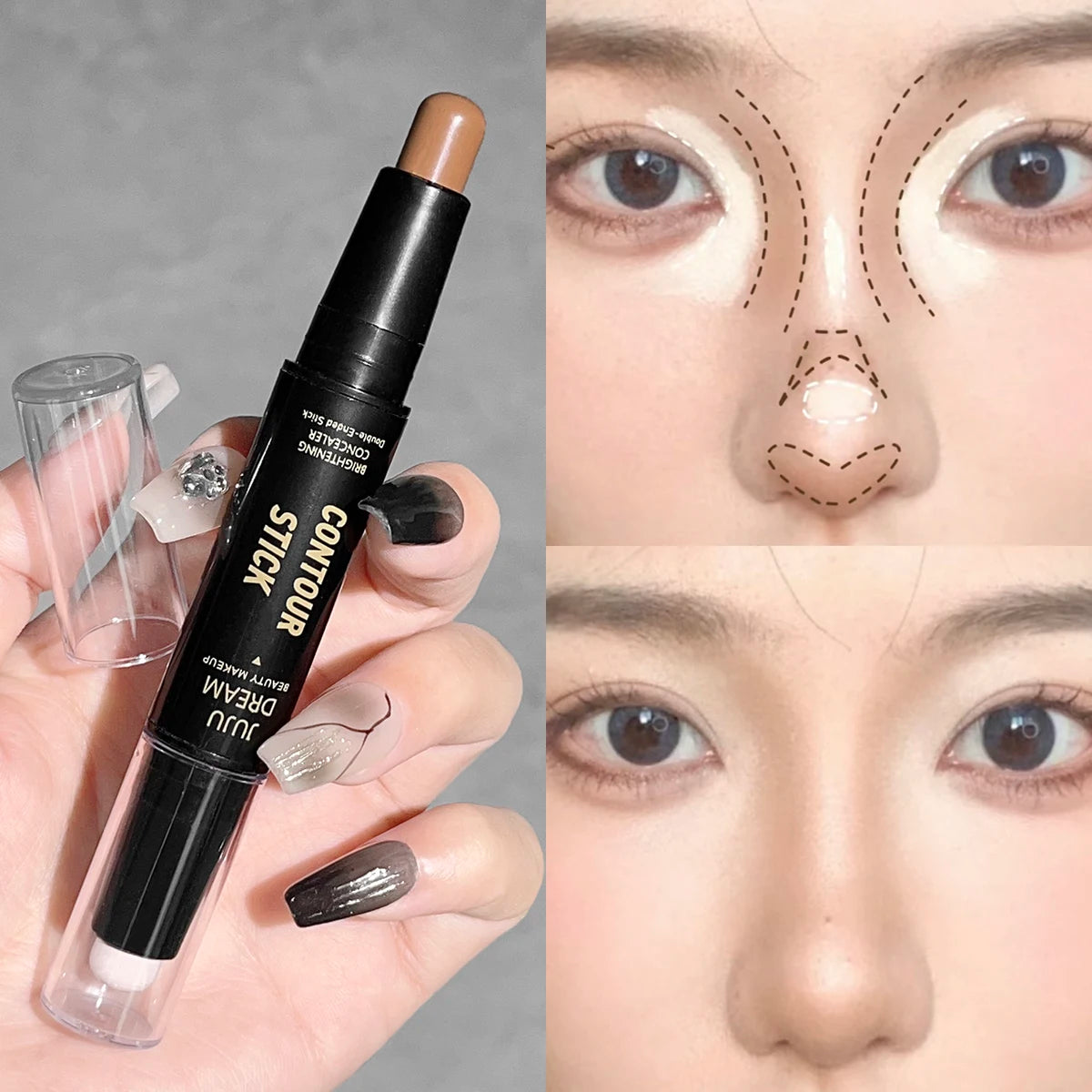 JUJU Dream Dual-Ended Contour Stick & Concealer Makeup Contour Concealer Stick Oasis Select