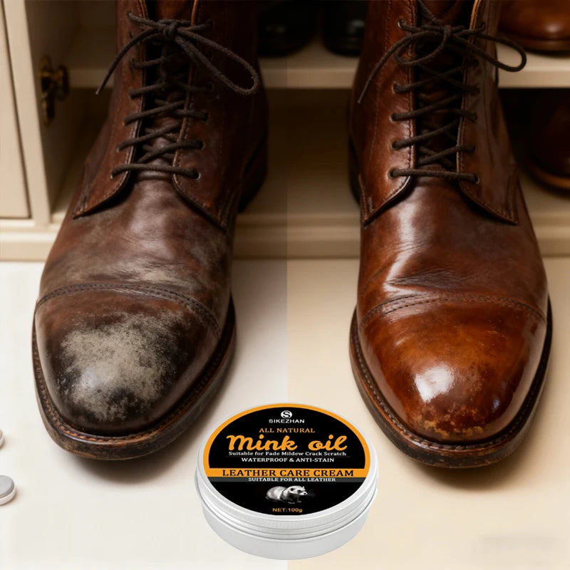 100/50g Premium Shoe Polish Leather Conditioner Color Restorer For Boots Dress Shoes Quick Dry Long Lasting Protection Care Balm Oasis Select