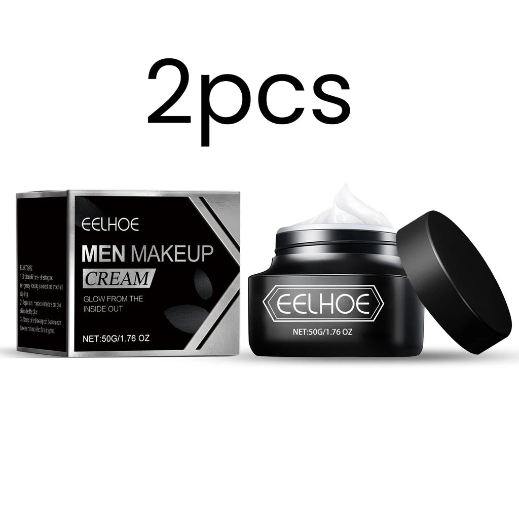 EELHOE Mens Tone up Cream Brightening Face Even Skin Tone Oil Control Non Greasy Natural Finish Lightweight Mens Makeup Cream Oasis Select 2pcs