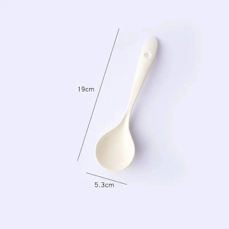 Japanese Ceramic Spoon Restaurant Household Soup Eating Spoon Kitchen Spoon Restaurant Spoon Kitchen Tablewear Oasis Select Pink