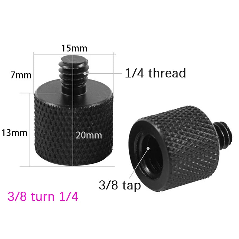 Camera Screw Adapter 5/8 to 3/8 to 1/4" | Tripod & Monopod Mount