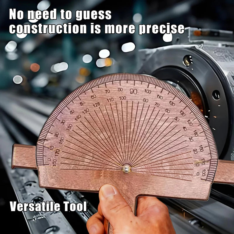 Custom Engraved Exquisite Handcrafted Birch Wood Protractor Precision Angle Finder for Educational And Creative Tools Oasis Select