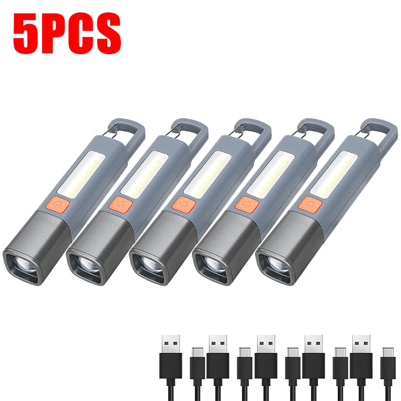 ZHIYU XPE LED Flashlight – USB-C Rechargeable & Zoomable