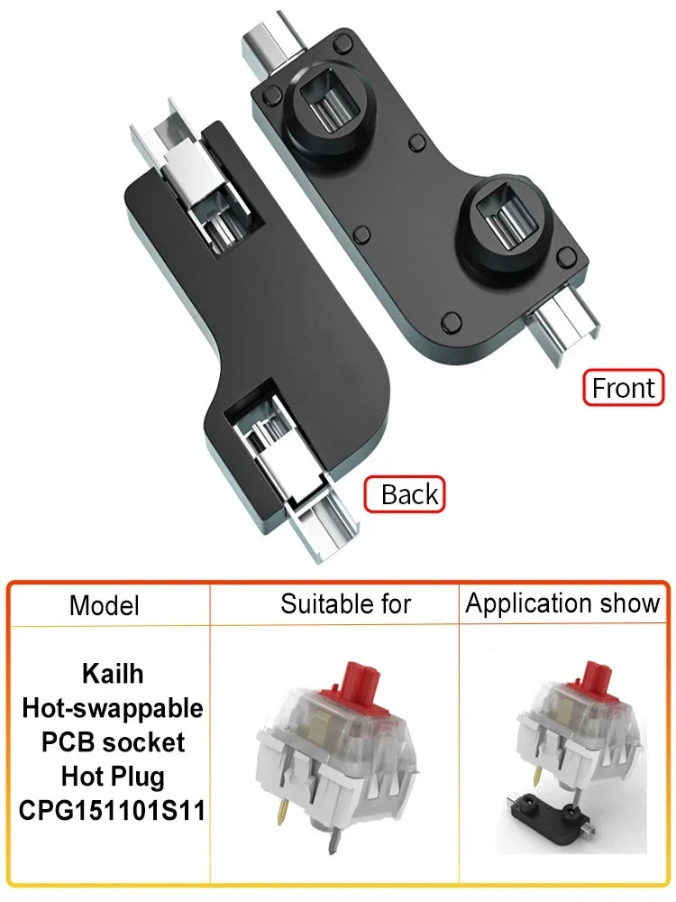 110pcs/70pcs Kailh Hot-swappable PCB Socket Hot Plug For Outemu Cherry MX Switches Mechanical Keyboard Axis DIY Connector Oasis Select 10pcs Type A