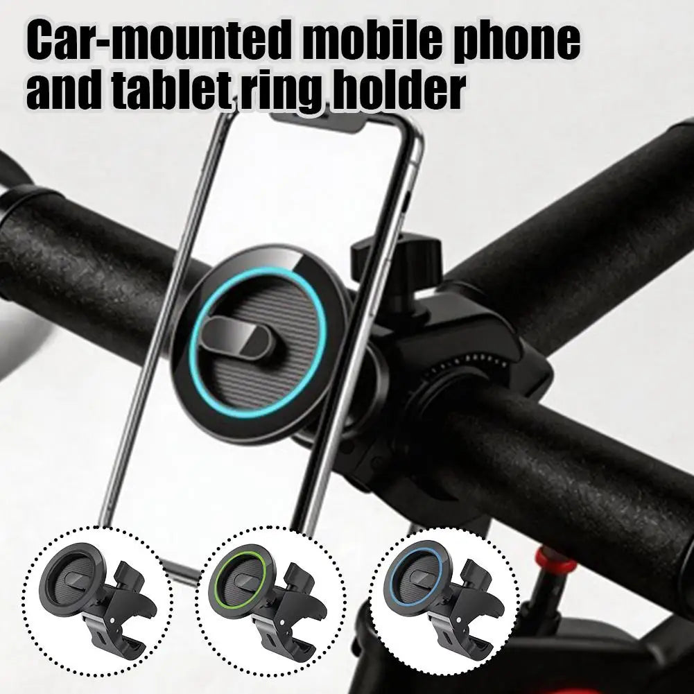 N52 Magnetic Phone Holder 360° Clamp – Car, Desk & Monitor