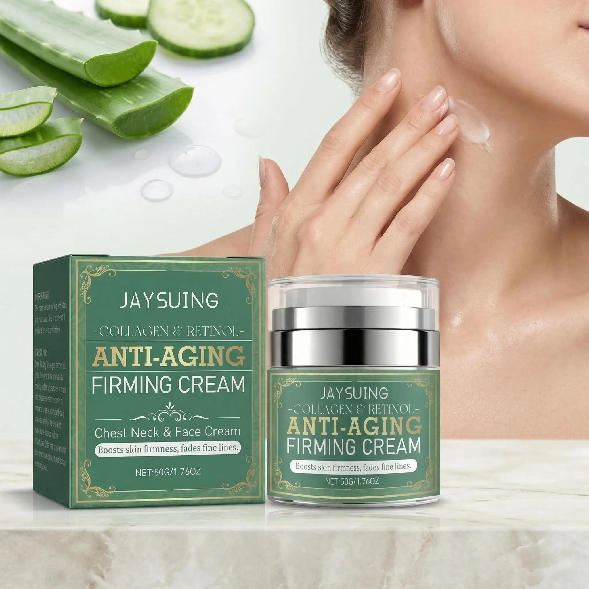 Retinol Centella Firming Cream Lift Facial Contour Tighten Neck Skin Fade Fine Lines Moisturize Lasting Brighten Face Neck Cream Oasis Select