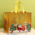 Christmas Non-Woven Tote Gift Bag | Santa & Xmas Tree