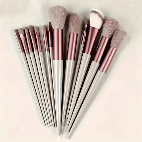 13-Piece Professional Makeup Brush Set with Soft Bristles & Pouch Makeup Brush Set Oasis Select