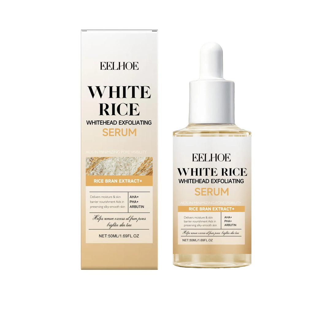 EELHOE Rice Skin Exfoliating Essence Remove Dead Skin Shrink Pores Brighten Skin Tone Reduce Fine Lines Skin Moisturize Essence Oasis Select 50ml Boxed