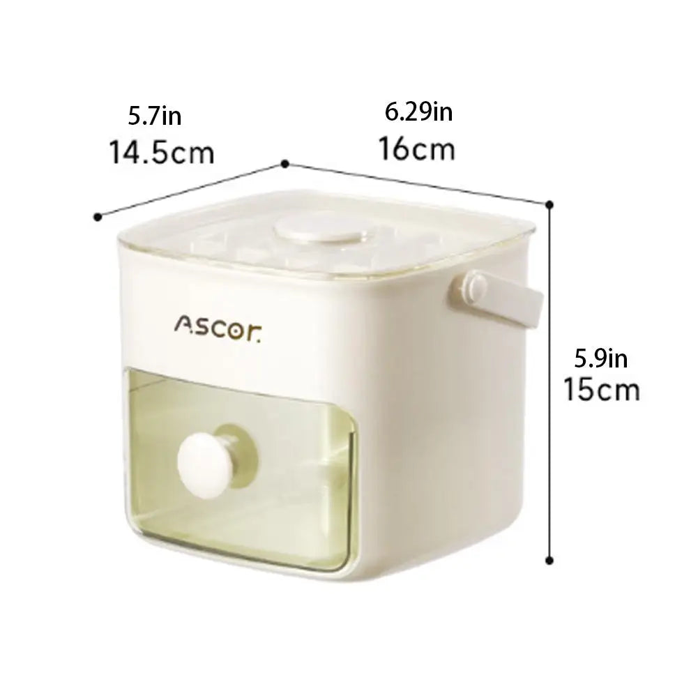 Double Layer Ice Cube Maker Food Grade Silicone Square Ice Cube Tray Homemade DIY for Household Kitchen Party Bar Oasis Select