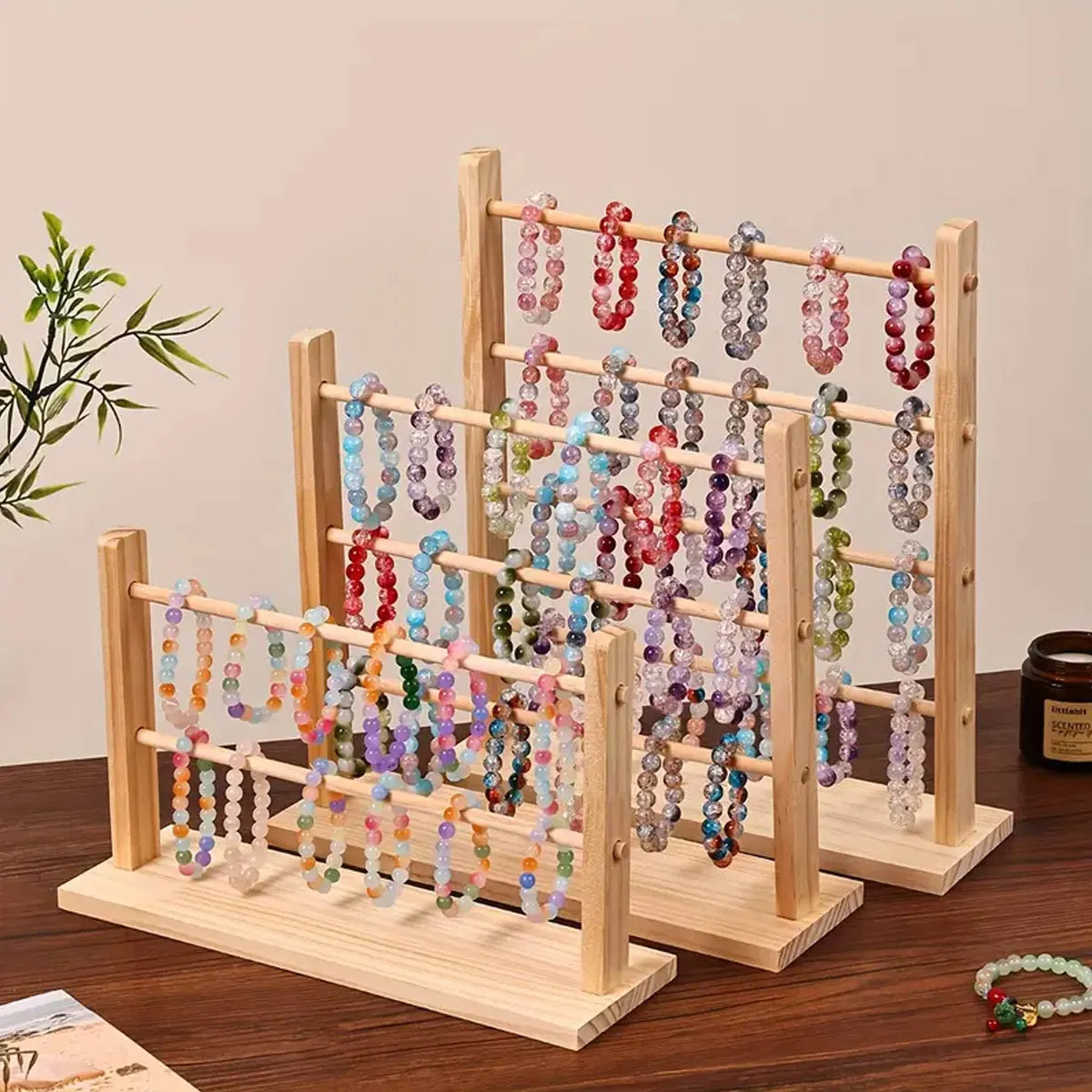 1pc Jewelry Storage Rack, Suitable for Storing Bracelets, Wooden Display Stands for Dressing Tables, Jewelry Towers Oasis Select