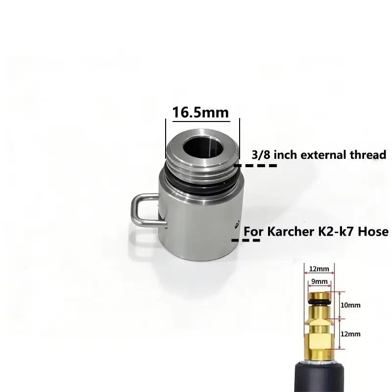 1Pcs External Thread Connect Cleaning Nozzle Tips 1/4 3/8 Inch Pressure Washer Adapter K Series For Karcher/Lavor Oasis Select A4