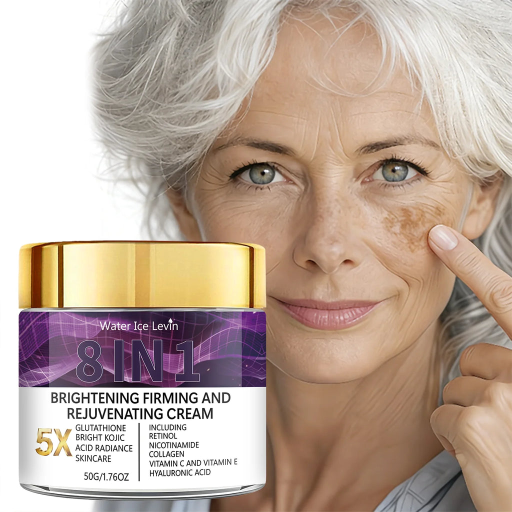 5X Glutathione Brightening Cream – Retinol & Kojic Acid 8-in-1 Brightening Face Cream Oasis Select