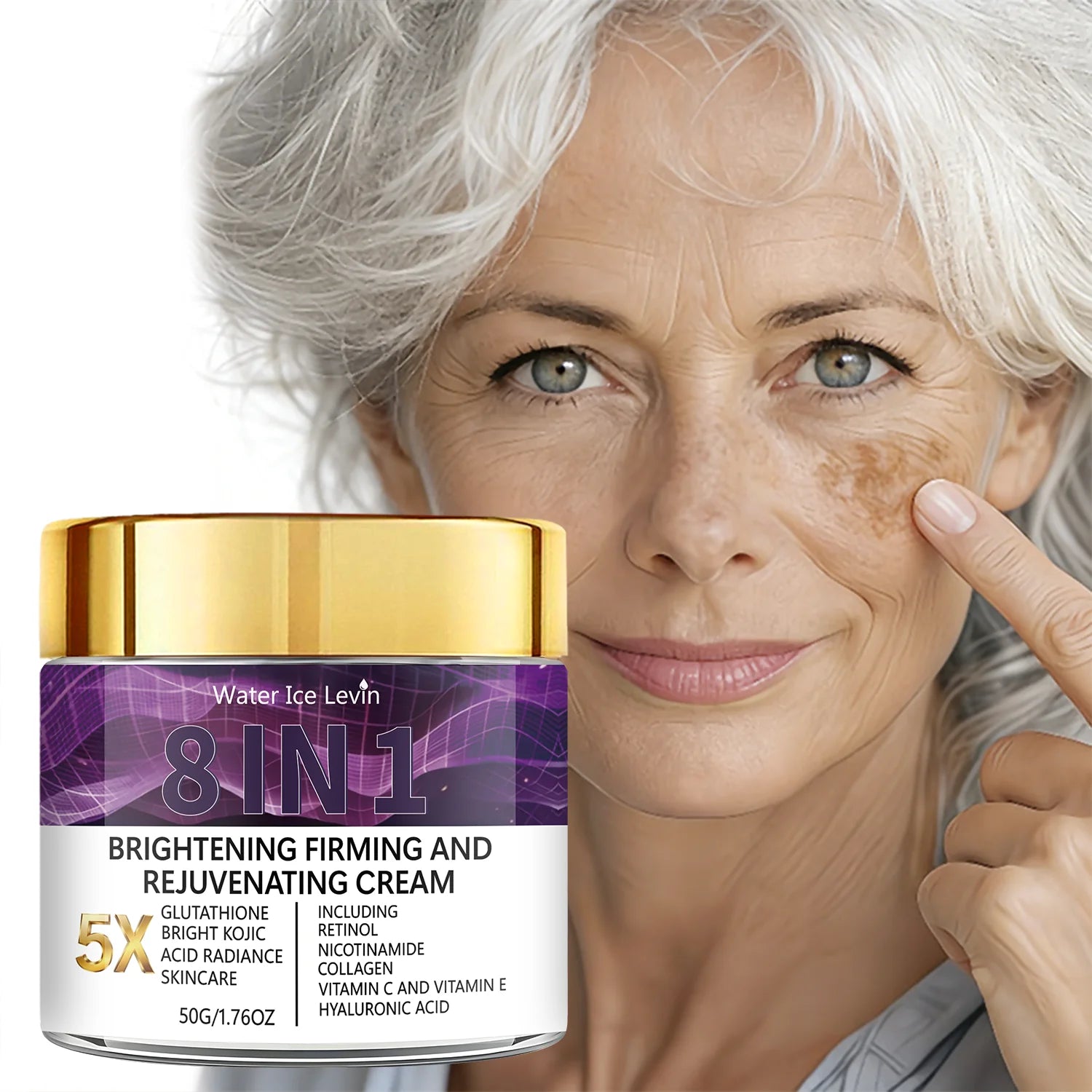 5X Glutathione Brightening Cream – Retinol & Kojic Acid 8-in-1 Brightening Face Cream Oasis Select