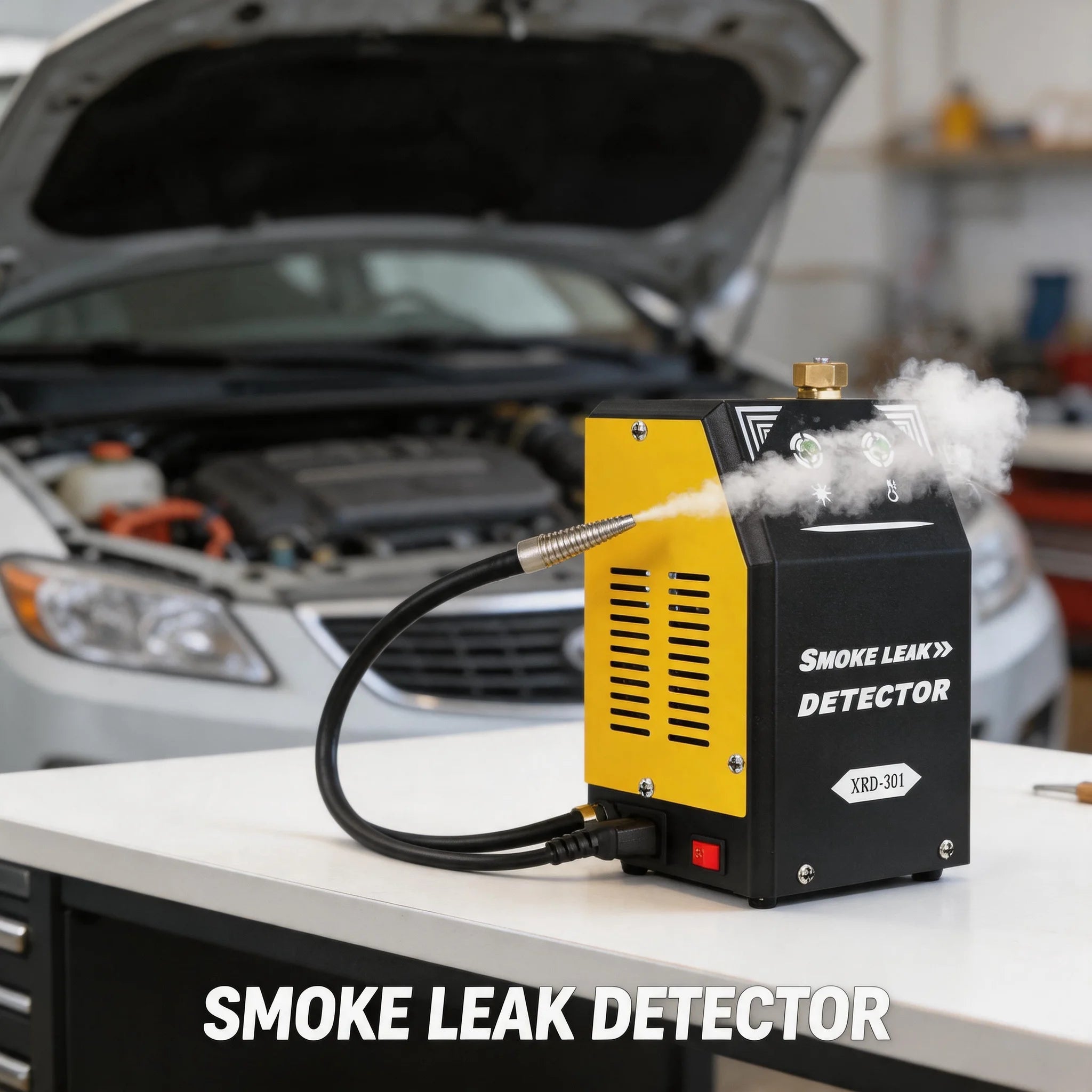 EVAP Smoke Machine 12V DC Built-in Air Pump & Compressor Motor Automotive Smoke Machine for Cars Motorcycles Trucks Boats & ATVs Oasis Select