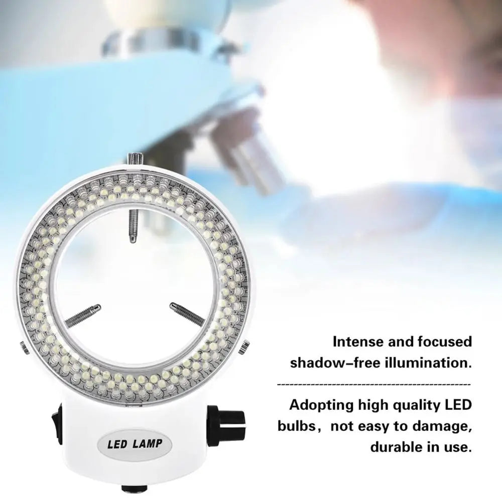 144 LED Microscope Ring Light – Dimmable Non-Flickering Illuminator