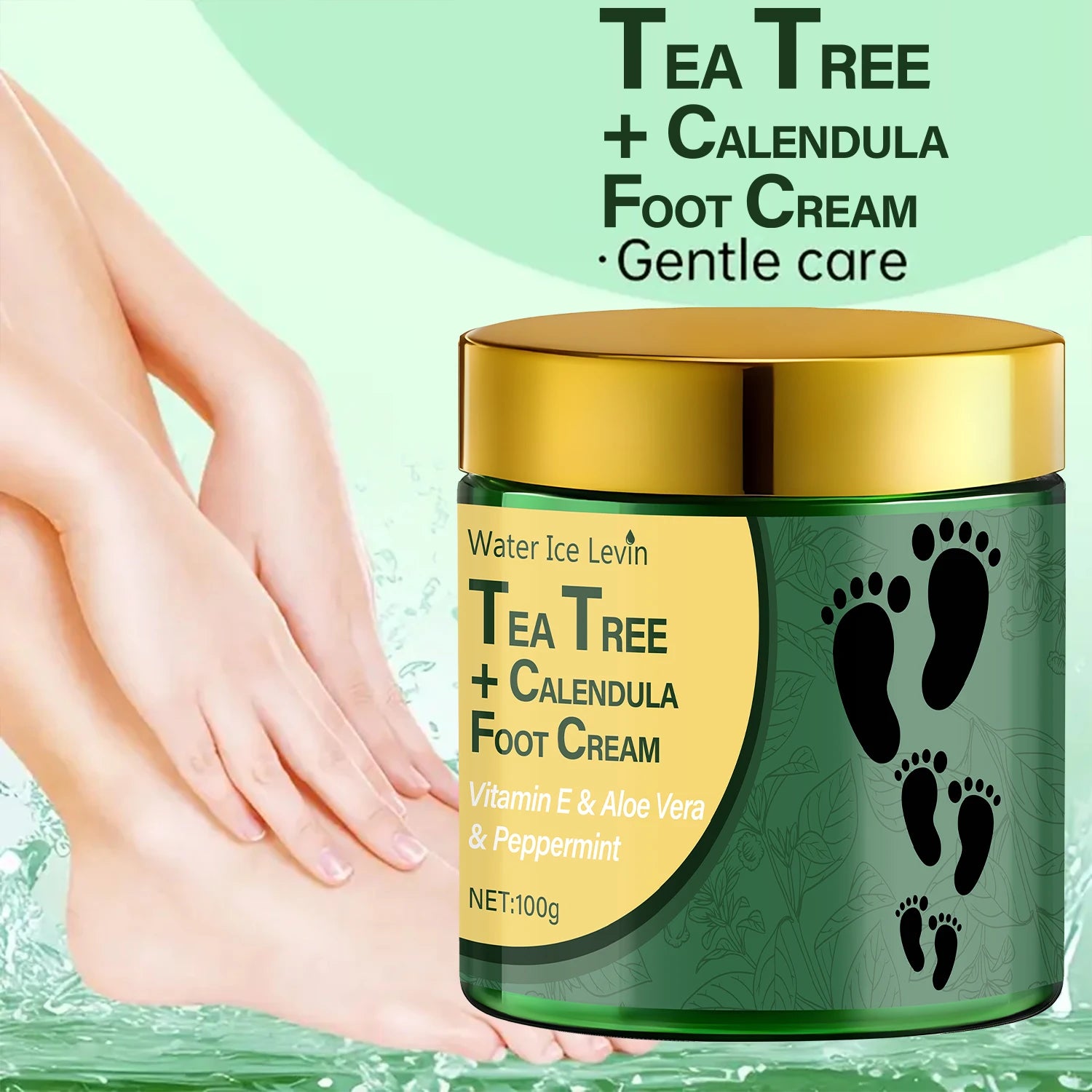 Tea Tree & Calendula Foot Cream – Vitamin E & Aloe Vera 100g Foot Cream Oasis Select