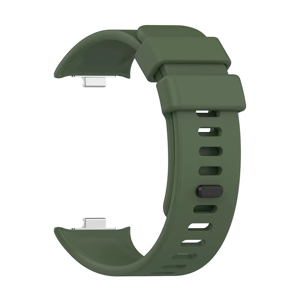 Silicone Sport Strap for Redmi Watch 4 5 & Mi Band 8/9 Pro Watch Band Strap Oasis Select army green