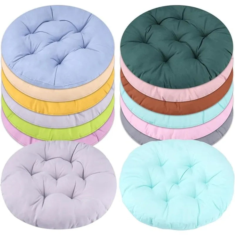 Thickened Round Chair Cushions 2pcs, Seat Pad for Office Garden Living Room Tatami, Hand Washable, All-Season Gift Chair Cushion Oasis Select