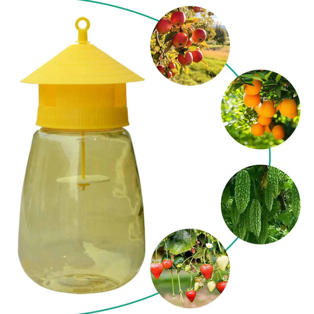 Reusable Fruit Fly Trap with Hanging Hole – Orchard Pest Control Insect Trap Oasis Select