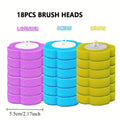 Bathroom Cleaning Brush with Disposable Replacement Brush Head Suitable for Sanitary Disposable Toilet Cleaning Brush Oasis Select 18pcs