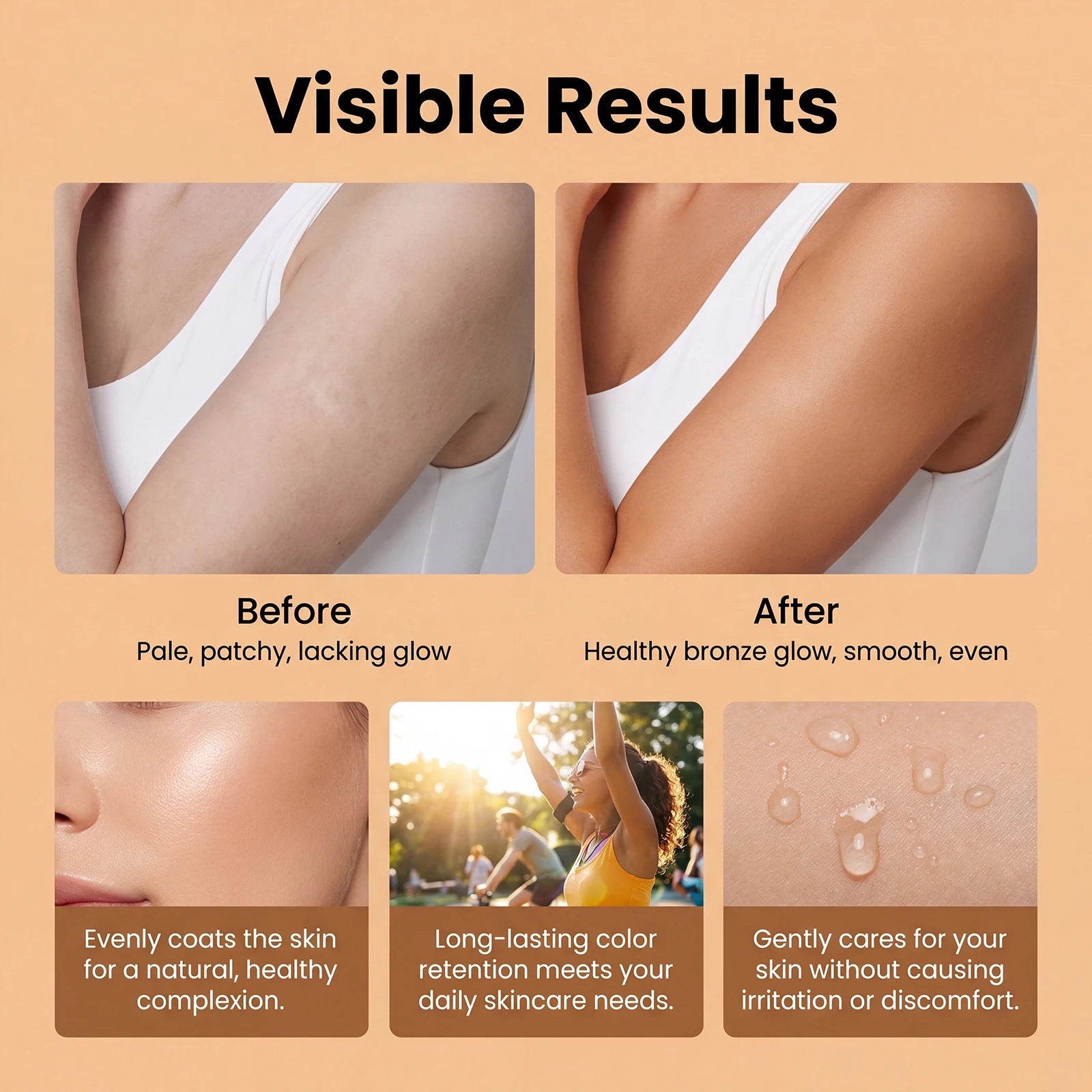 Self Tanning Spray Self Tanner Sunless Tanning Mist for Body Face Natural Looking Gradual Tan Sunless Tanner Spray for Men Women Oasis Select