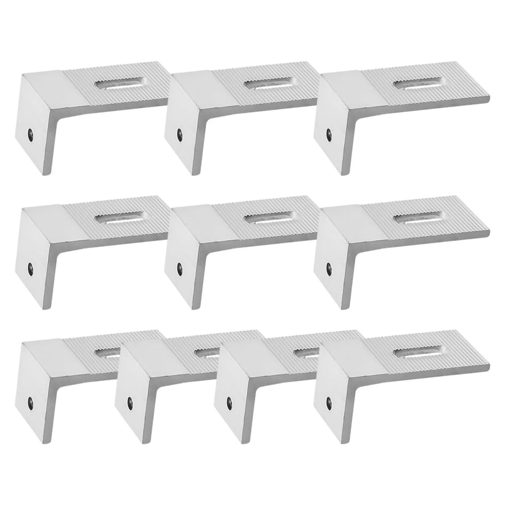 1/4/10pcs Solar Panel Module Aluminum Bracket L Solar Mount Bracket For RV Boat Off Grid Roof Solar System Accessories Oasis Select 10pc