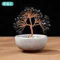 Treasure Basin Crystal Wealth Tree Tea Cup Base Crystal Tree Creative Crystal Decoration Home Decoration Accessories Oasis Select N