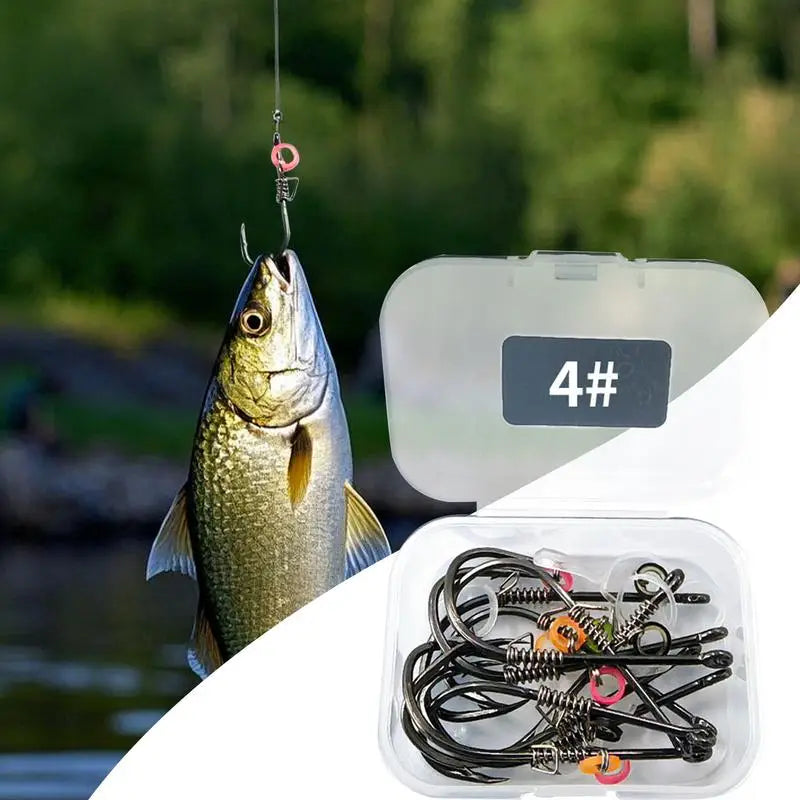 Offset Fishing Hooks Saltwater Offset Fishing Hooks Portable Fish Accessories Reusable Fisherman Tool for Grouper Sea Bass Oasis Select