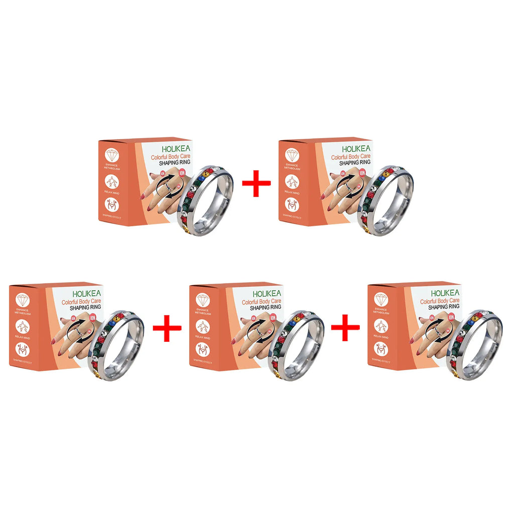HOUKEA Slimming Ring – Blood Circulation & Body Shaper Slimming Wellness Ring Oasis Select 5pcs boxed