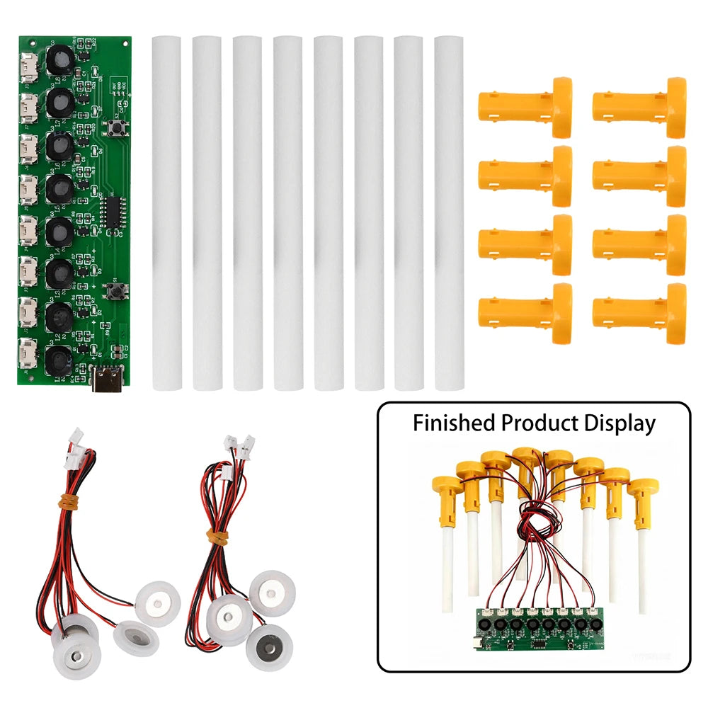 Humidifier Module DIY Kit Nebulizing Control Board Ultrasonic Nebulizer Mist Driver Circuit Board Interface 8 Nozzle Oasis Select