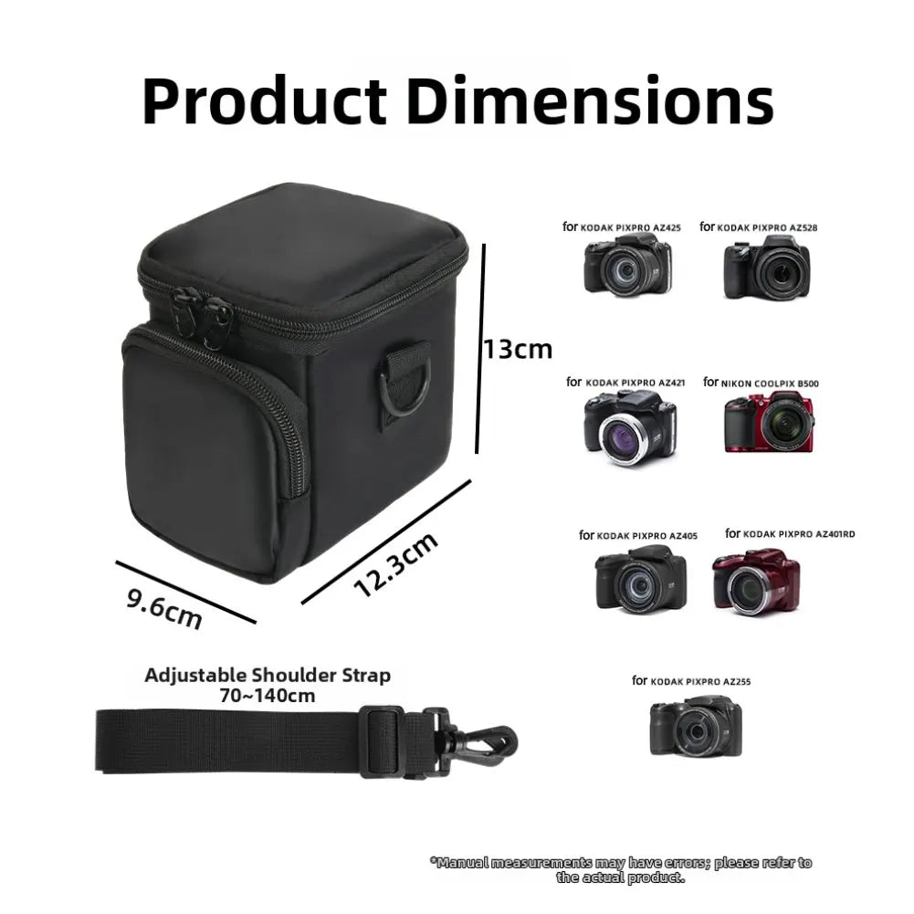 Compact Protective Camera Case for KODAK PIXPRO AZ405 AZ425 AZ255 AZ401 AZ528 Adjustable Shoulder Strap Travel Storage Bag Oasis Select