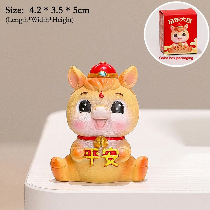 2026 Year Horse Table Decoration Charming Pony Accessory Lucky Cute