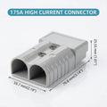 1 Pack Battery Fast Connection Disconnection Connector 50A 175A 350A 600V Winch Wiring Plug for Automotive Electrical Use Oasis Select 50A Grey
