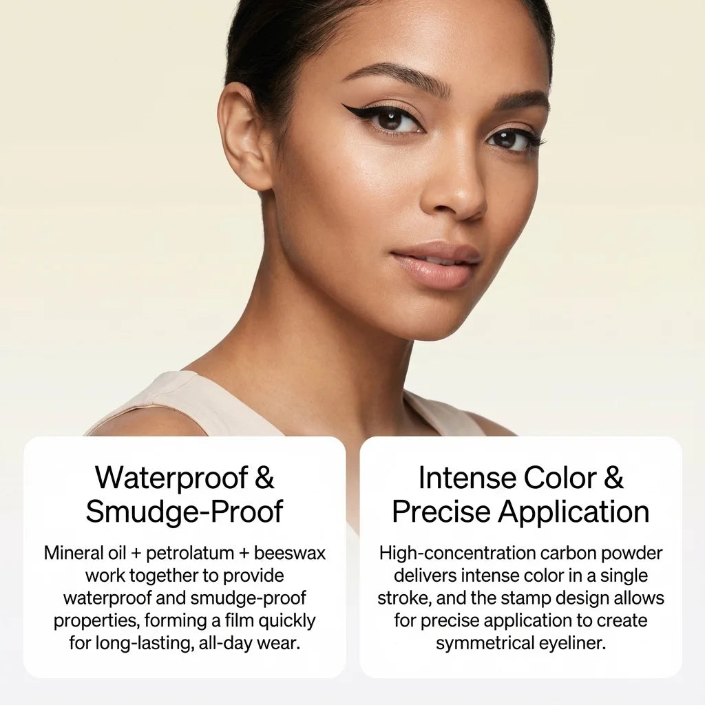 Dual-Ended Liquid Eyeliner Stamp Pen – Waterproof Winged Liner
