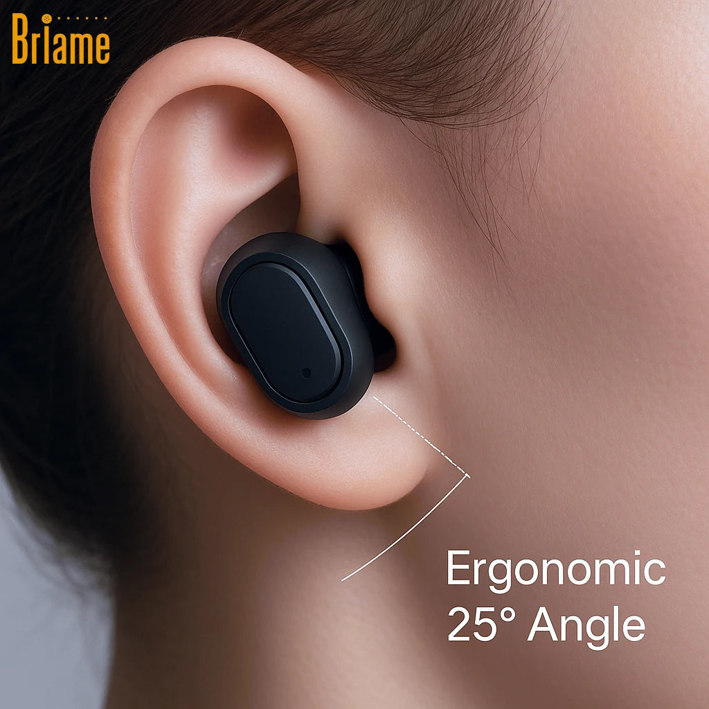 Briame Wireless In-Ear Earphones Bluetooth Headphones Mini Hifi Sound Earbuds 40H long-lasting standby Bluetooth Headsets Stereo Oasis Select