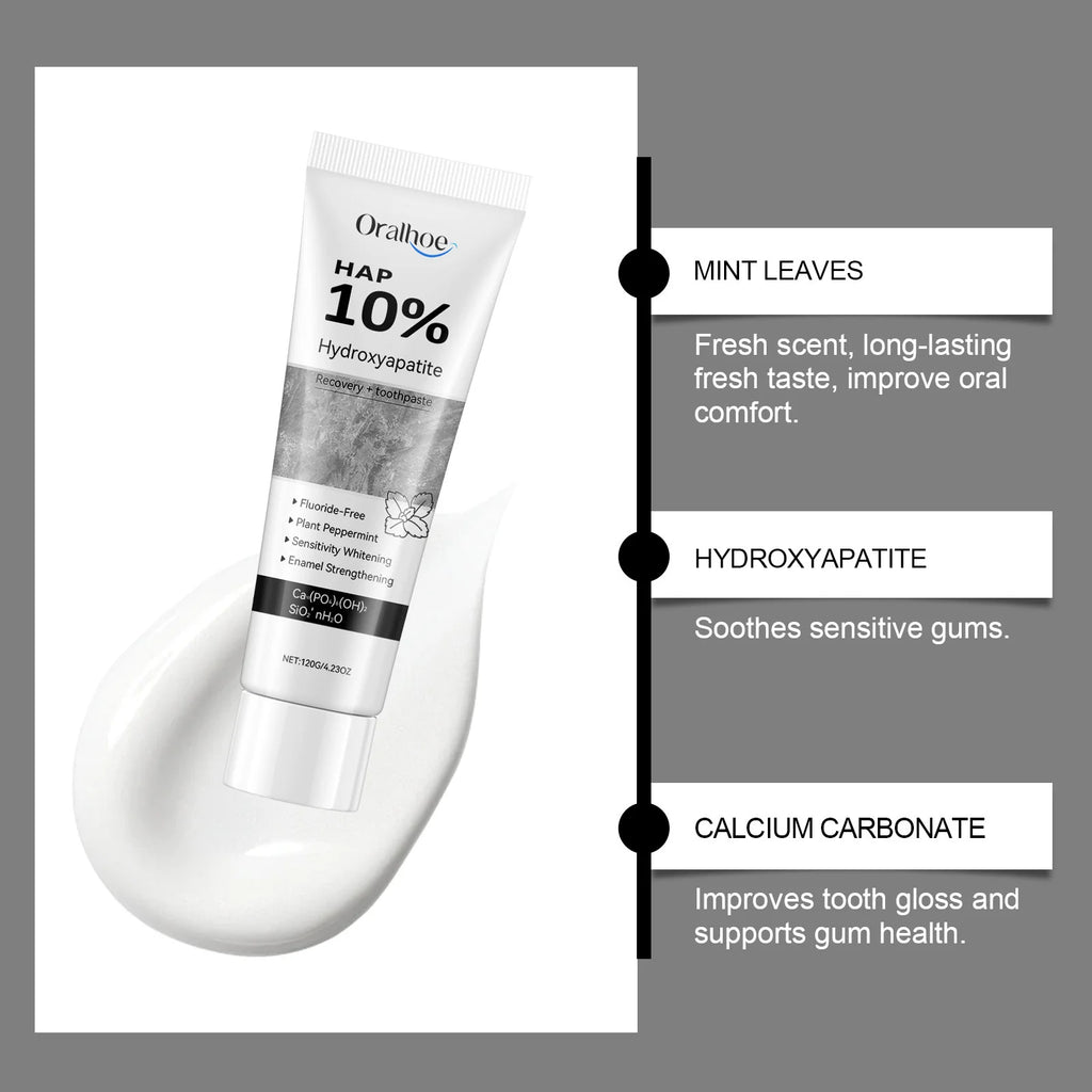 Oralhoe Hydroxyapatite Whitening Toothpaste | Enamel Repair
