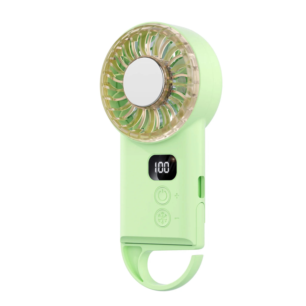 Portable USB Cooling Fan with Carabiner Clip – Outdoor & Desk