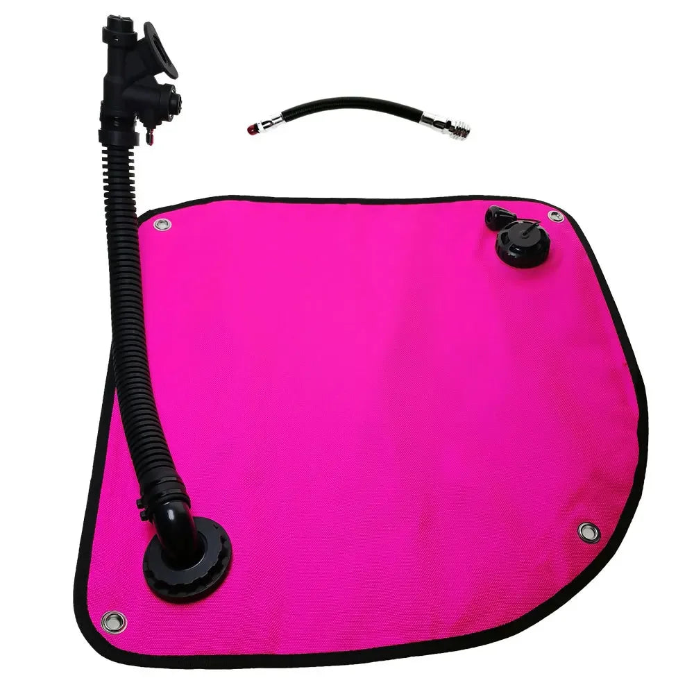35LB Scuba Diving Buoyancy Bladder With Inflation Remote Exhaust Elbow Low Pressure Hose Oasis Select Pink