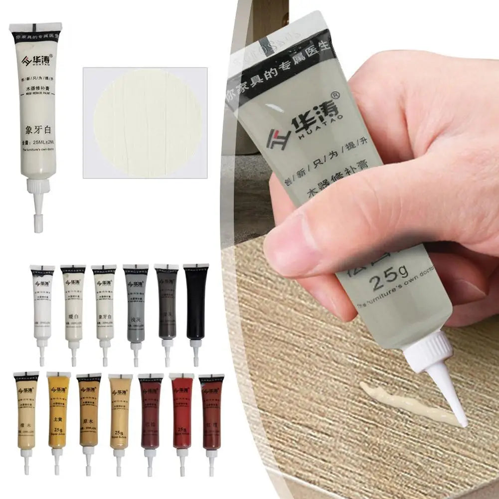 Wood Furniture Scratch Repair Cream – Touch-Up Paint Filler Furniture Repair Cream Oasis Select